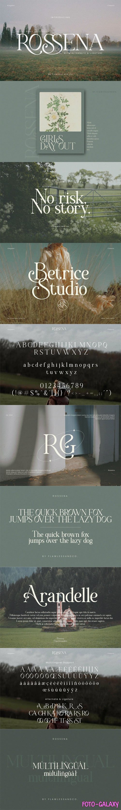 Rossena - Retro Serif Typeface
