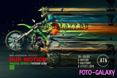 Run Motion Effect Photoshop Action - 278762819