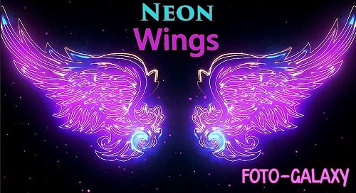 Neon Wings 454608 - Motion Graphics
