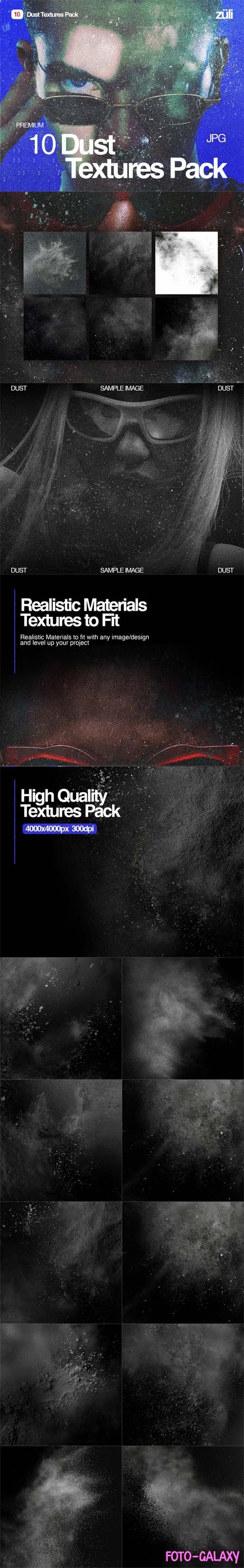 10 Dust Overlays Pack for Photoshop