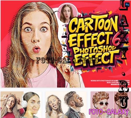 Cartoon Effect 6 Photoshop Action - 278954536