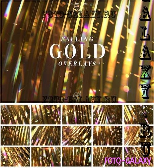 Falling Gold Overlays - 749YE8H