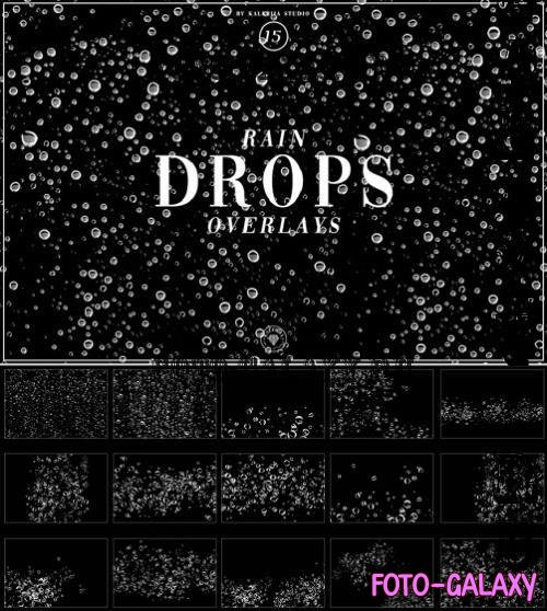 Rain Drops Overlays - BKN8J8G