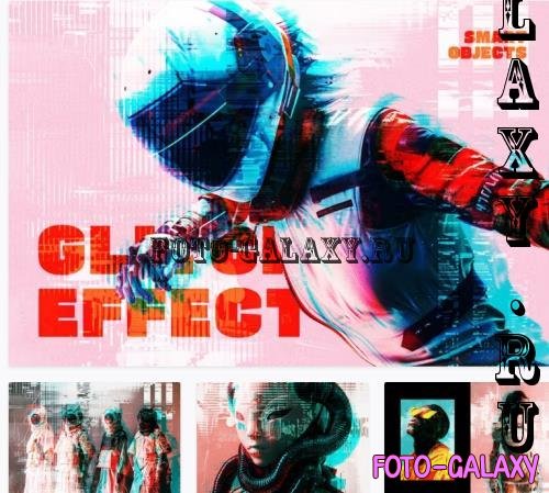 Glitched Distort Photo Effect - 279898224