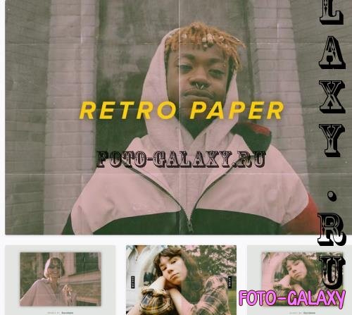 Retro Paper Texture PSD Photo Effect - ASEU7TN