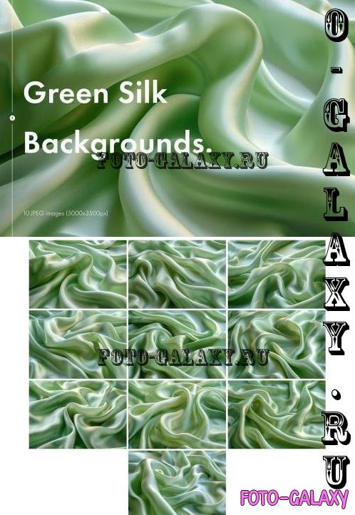 Green Silk Backgrounds - YRAQMFZ