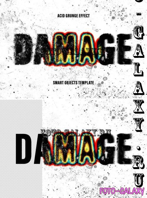 Damage Distortion Text Effect