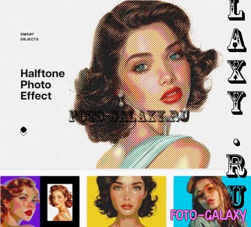 Vintage Dotted Halftone Photo Effect - 280528637