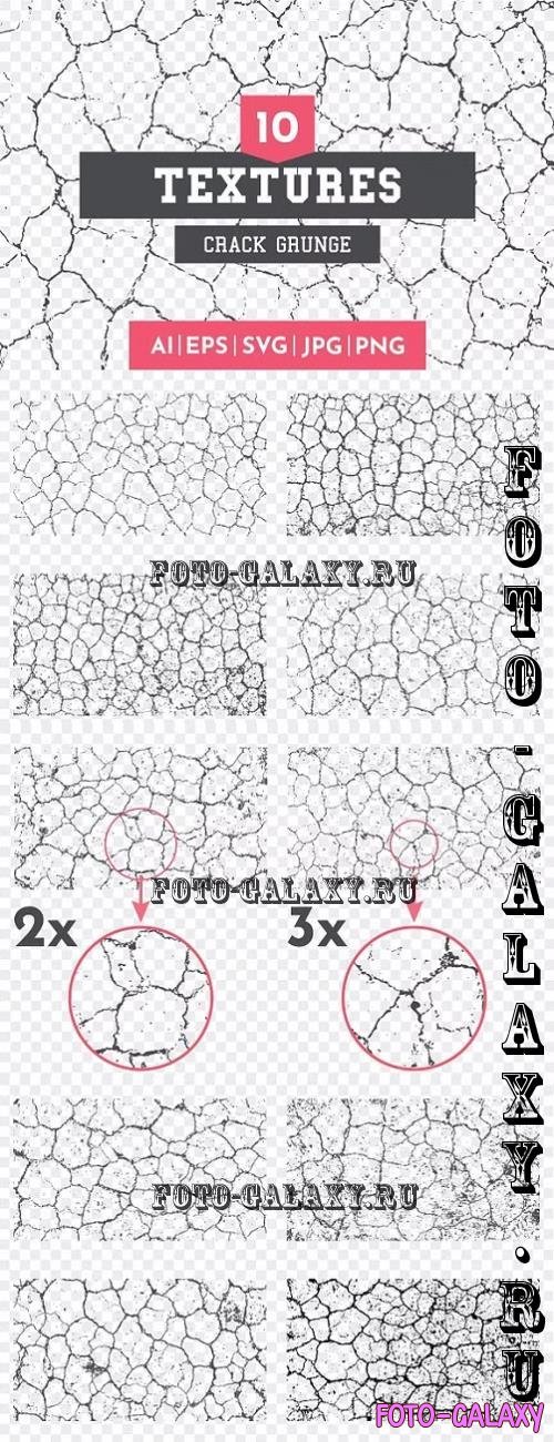 10 Grunge Crack Textures - 278647435