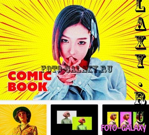 Comic Book Halftone Photo Effect - 278615822