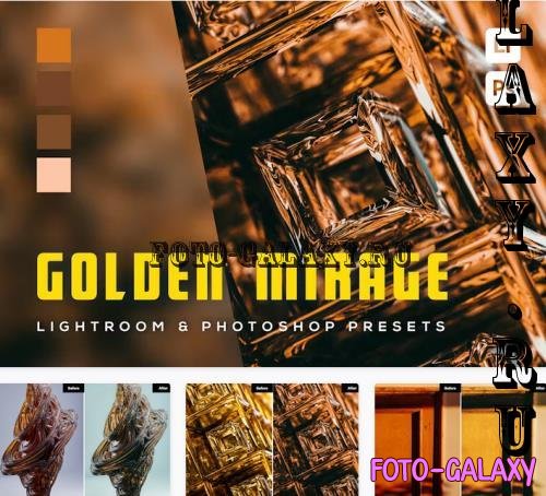 6 Golden Mirage Lightroom and Photoshop Presets - KVTG5U5