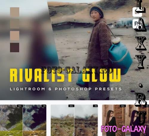 6 Rivalist Glow Lightroom and Photoshop Presets - 6FK8AYA