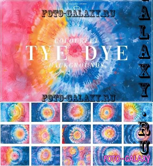 Colourful Tye Dye Backgrounds - 3PJCMU6