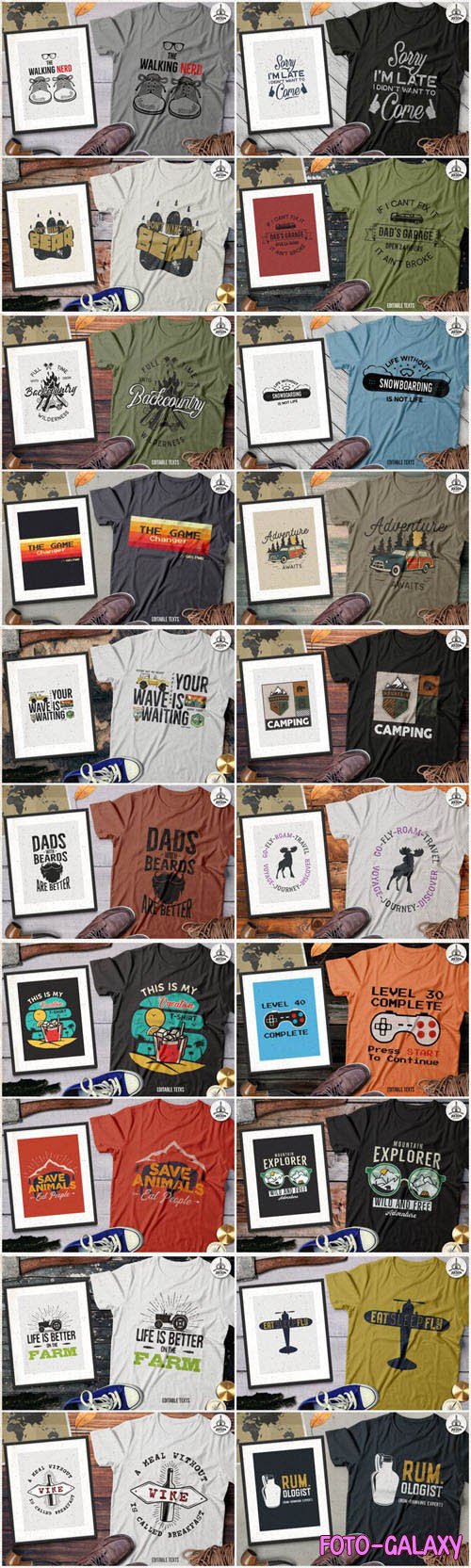 T-Shirt Vector Designs Mega Bundle