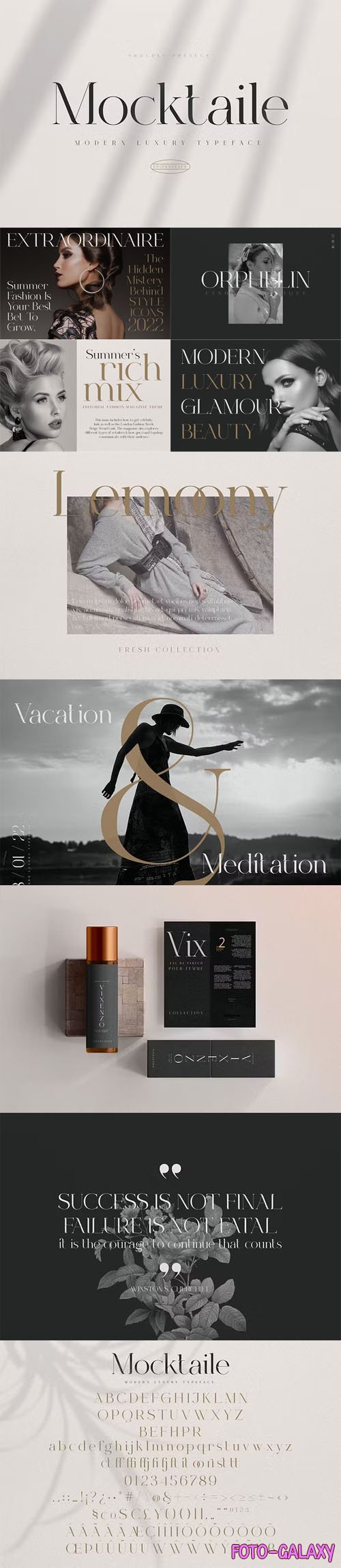 Mocktaile - Modern Luxury Serif Typeface