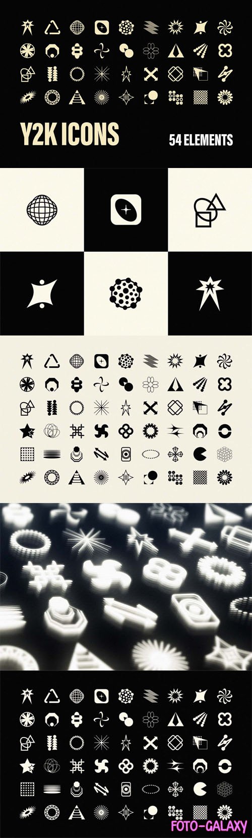 Y2K Icons - Vector Shapes Collection