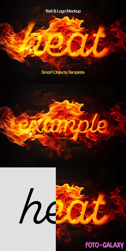 Melting Fire Flames Text Effect for Photoshop