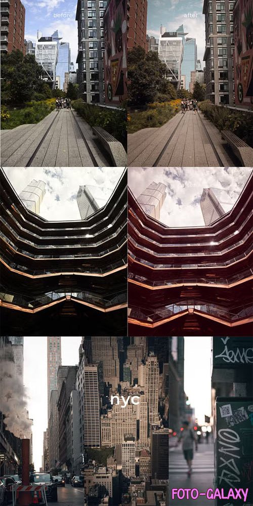 NYC - Mobile & Desktop Lightroom Presets Package