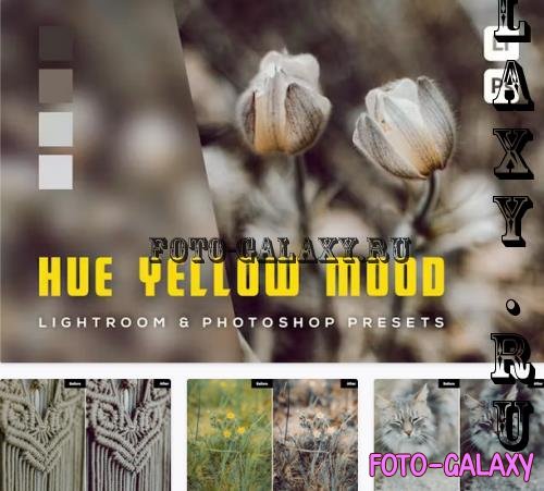 6 Hue Yellow Mood Lightroom and Photoshop Presets - YPT8D8G