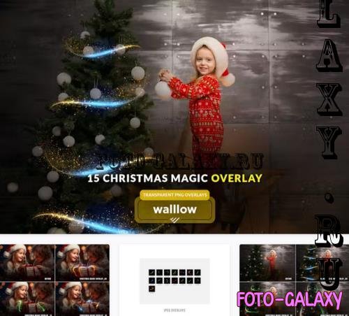 Christmas Magic light photo overlays - 280864063
