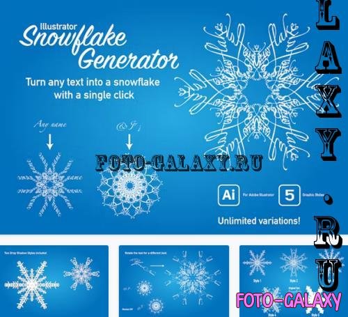 Text Snowflake Generator for Illustrator - LVBTMUA
