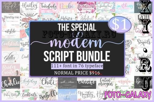 All New Script Sociality Font Bundle - 76 Premium Fonts