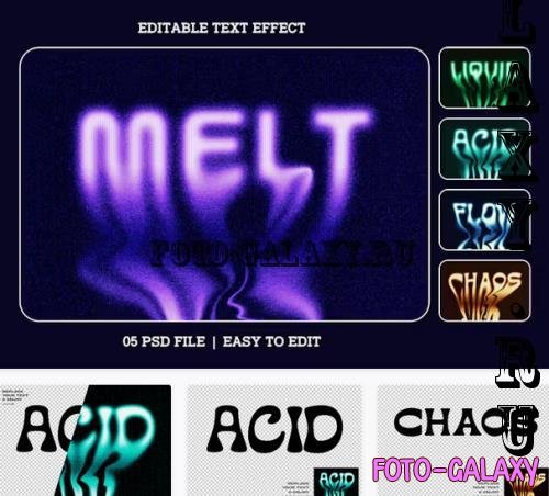 Melt Style Editable Text Effect Set - BJ9UVDV