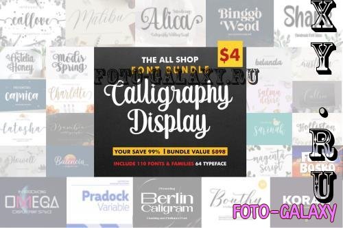 Calligraphy and Display Font Bundle - 64 Premium Fonts