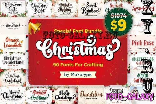 Special Christmas Font Bundle Vol.2 - 90-Premium-Fonts