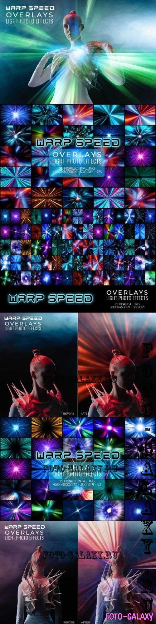 150 Warp Speed Light Effect Overlays