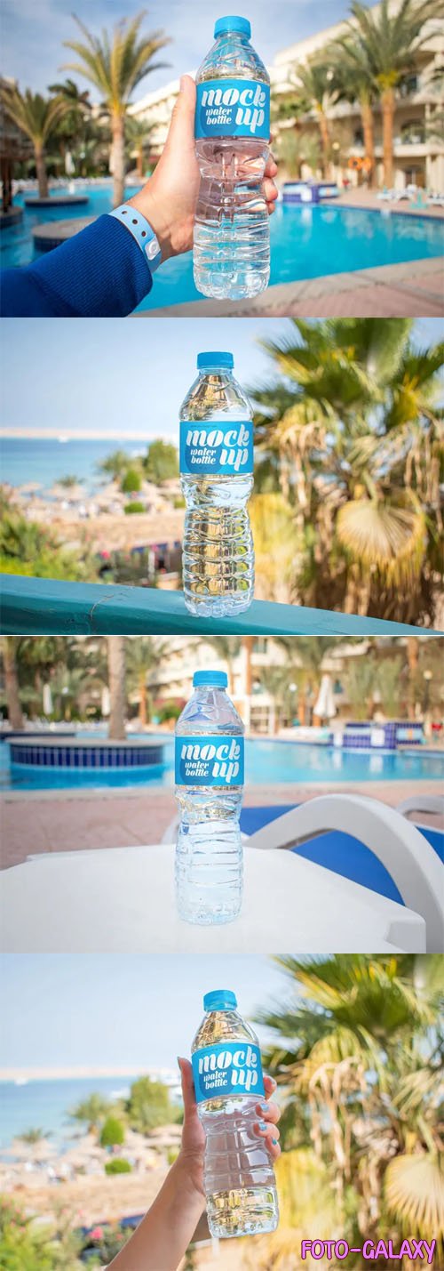 Water Bottle PSD Mockup Templates