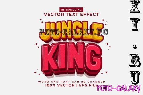 Jungle King 3d Vector Editable Text Effect - YJB6RLQ