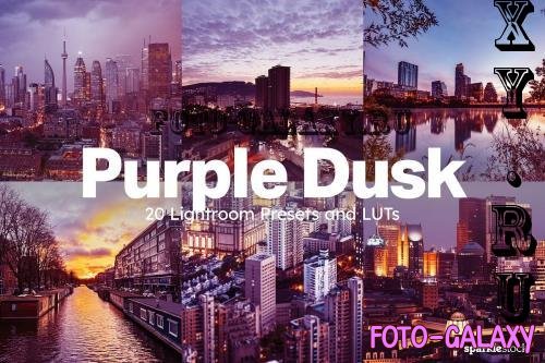 20 Purple Dusk Lightroom Presets LUT - 281757107