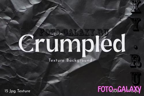 Black Crumpled Texture Background - ZFFXVSB