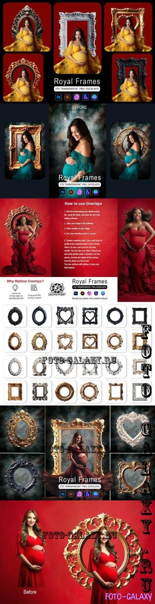 210+ Royal Frames Transparent Overlays