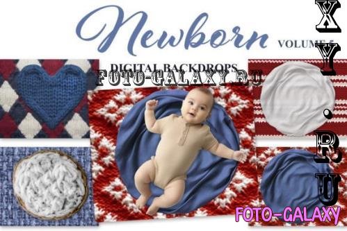 Newborn V5 Digital Backdrop Set