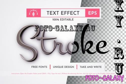 Realistic Stroke Editable Effect - 279120883