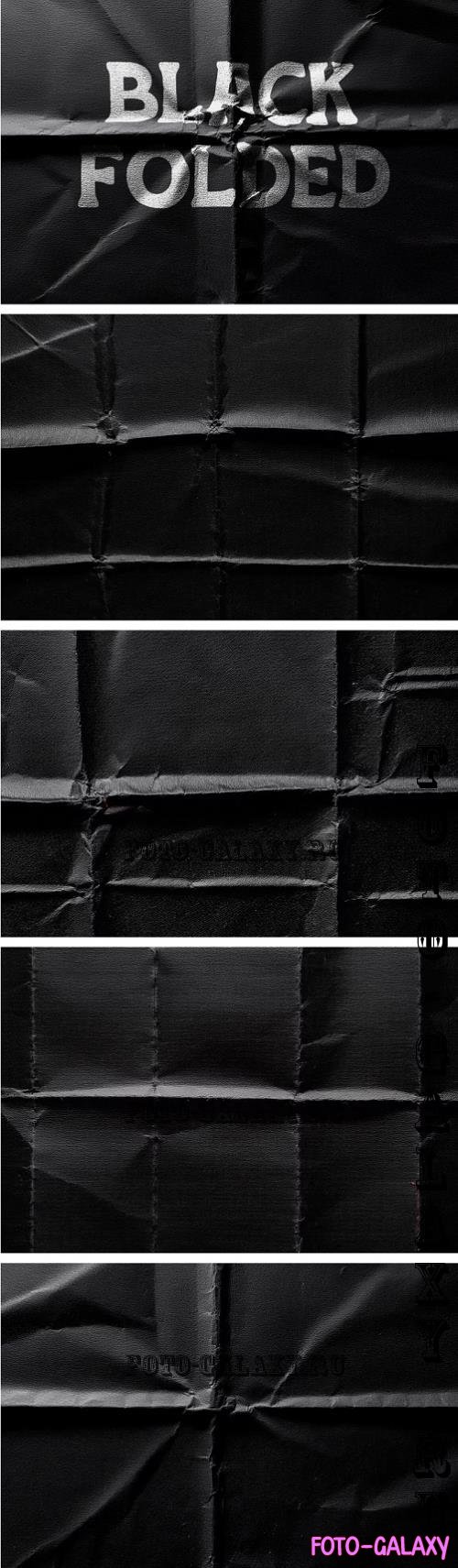 Black Folded Paper Texture - WBQU39E