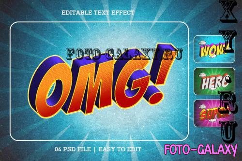 Comic Style Editable Text Effect Set - 3C32MCY