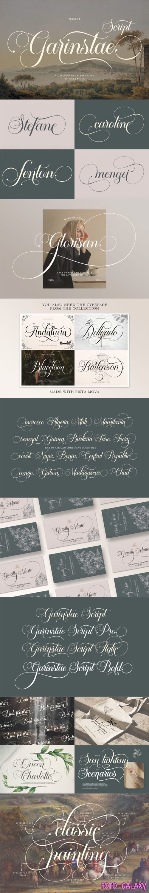 Garinstae - Calligraphy Script Font