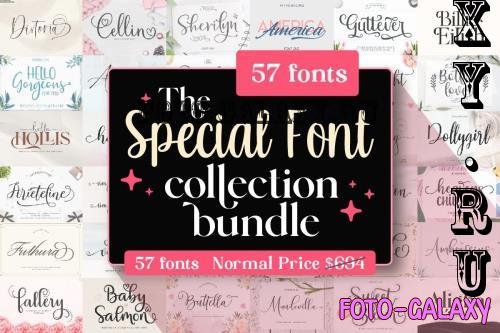 Font Collection Bundle - 57 Premium Fonts