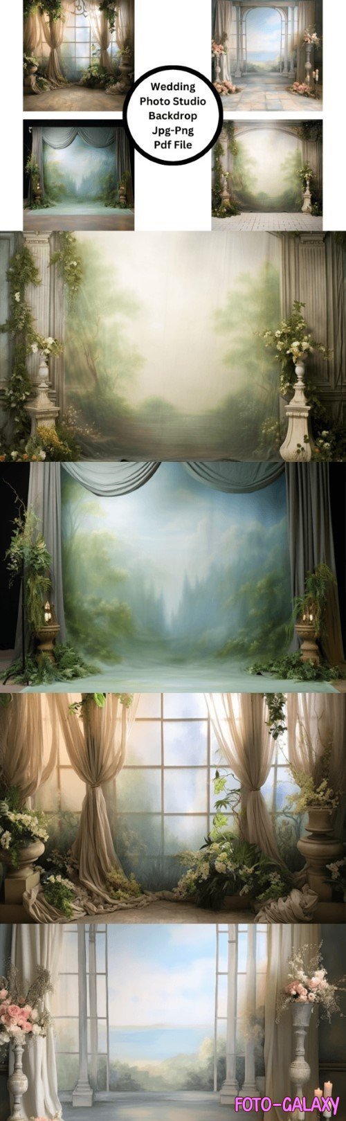 Wedding Photo Studio Backdrop