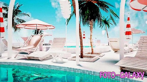 Videohive - Poolside Paradise Logo Reveal 53634568 - Project For Final Cut & Apple Motion