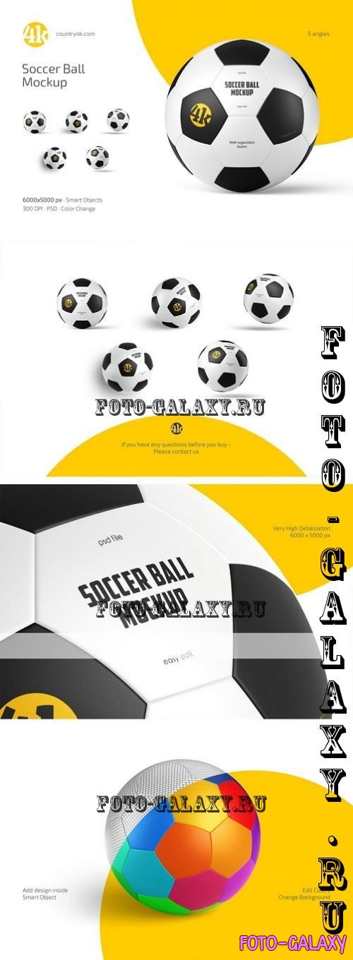 Soccer Ball Mockup Set - 283098307