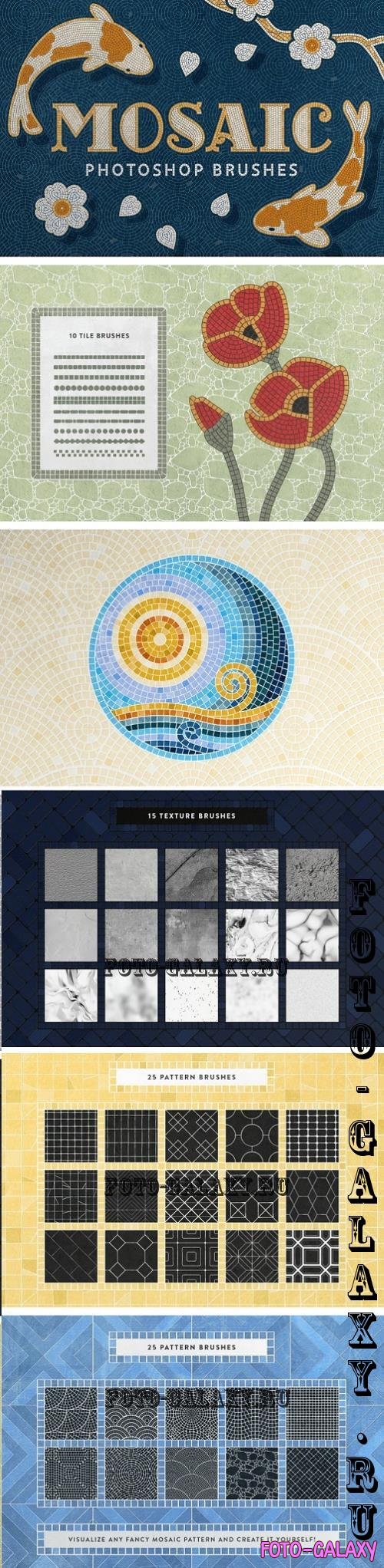 Mosaic Tile Photoshop Brushes - 6232219