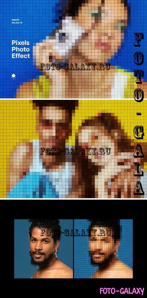 Pixel Screen Photo Effect 89Q5EB4