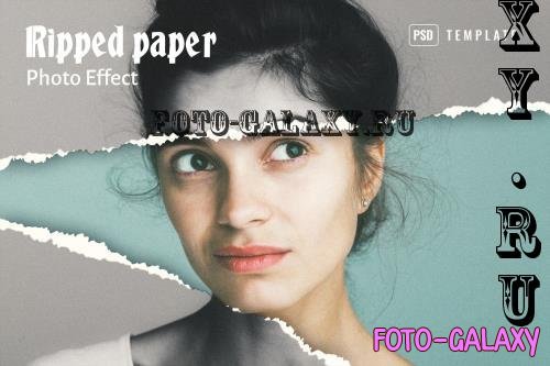 Ripped Paper Effect G4MP39P