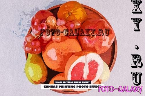 Canvas Painting Photo Effect - 283608919