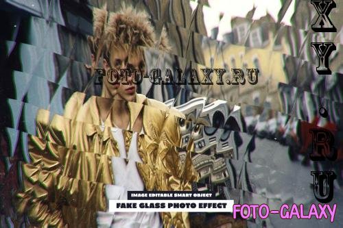 Fake Glass Photo Effect - 283608904