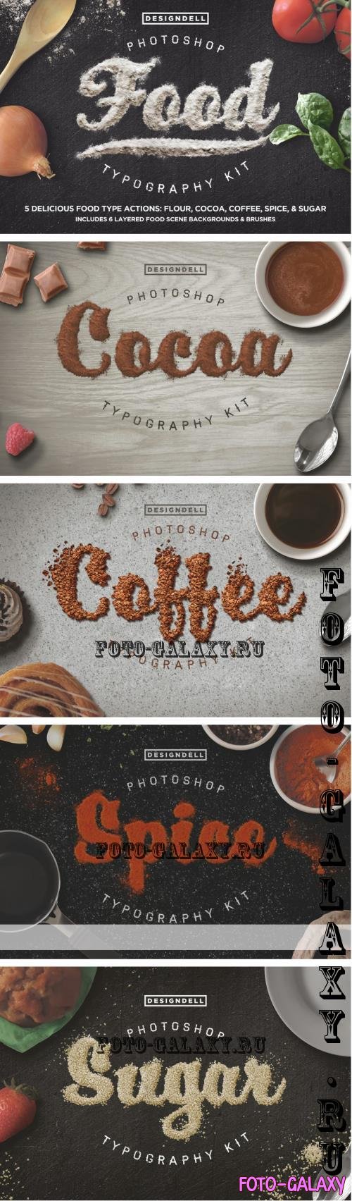 Food Typography PSD Actions - 154709